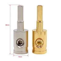 Borne d'alimentation haute puissance en cuivre 0GA à 8GA adaptateur d'entrée amplificateur de voiture Cube automatique pour câble de haut-parleur Kit d'ampli de câble d'alimentation