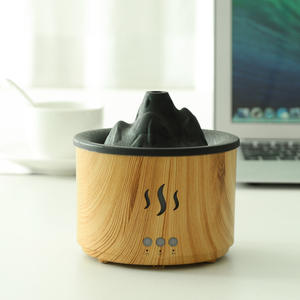 Difusor de Aroma Creativo con Diseño de Volcán, Mini Humidificador de 0.5L con Acabado de Madera y Temporizador para Uso en Casa u Oficina - Product Image 6