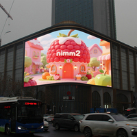 Layar LED Tetap Tahan Air P5 4500cd untuk Iklan Luar Ruangan pada Fasad Gedung Komersial