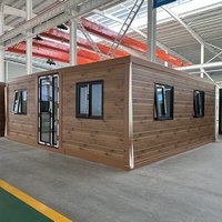 Meilleur Prix Maison Conteneur Préfabriquée avec Panneaux Sandwich 40 pieds Extensible Pliable Mobile Modulaire Mini-Maison pour Sejour à la Ferme
