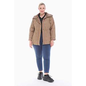 Manteau matelassé avec capuche en vison 75 cm - Product Image 2