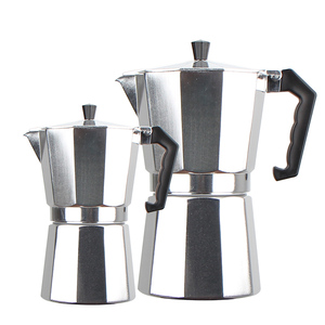 Cafetière Moka à <span class=keywords><strong>induction</strong></span> <span class=keywords><strong>italienne</strong></span> 12 tasses en aluminium pour expresso avec logo personnalisé - Product Image 1