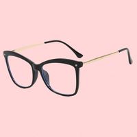 Monture de lunettes œil-de-chat vintage tendance pour femme, verres optiques anti-lumière bleue pour la vue quotidienne