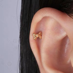 Joyerí<span class=keywords><strong>a</strong></span> de moda para mujer, aretes hipoalergénicos con parte posterior plana roscada, plata 925, - Product Image 2