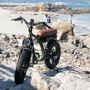 Vélo électrique <span class=keywords><strong>Fat</strong></span> <span class=keywords><strong>Bike</strong></span> pour adultes, cyclomoteur, vélo de plage, de sable et de neige, vert armée, 10Ah, vélo électrique à vitesse rapide - Product Image 6