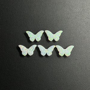 Perles d'<span class=keywords><strong>opale</strong></span> synthétique blanche <span class=keywords><strong>feu</strong></span> OP17 <span class=keywords><strong>de</strong></span> Lab Create, forme papillon double plat, <span class=keywords><strong>pierre</strong></span> <span class=keywords><strong>précieuse</strong></span> - Product Image 6
