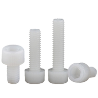 Vis hexagonales en nylon, boulons hexagonaux en nylon M3M4M5