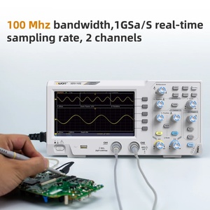 ลดราคา SDS1102 ออสซิลโลสโคปดิจิตอล 5mV/Div 2 ช่องสัญญาณ แบนด์วิดท์ 100MHz อัตราการสุ่มตัวอย่าง 1GS/s หน้าจอ TFT 7 นิ้ว แบบตั้งโต๊ะ 8 บิต - Product Image 3