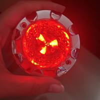 Lampes à points LED monochromes de 68 mm, lampe en forme de cœur de fleur pour parc à thème, indice de protection IP64, matériau PC, toujours lumineuses