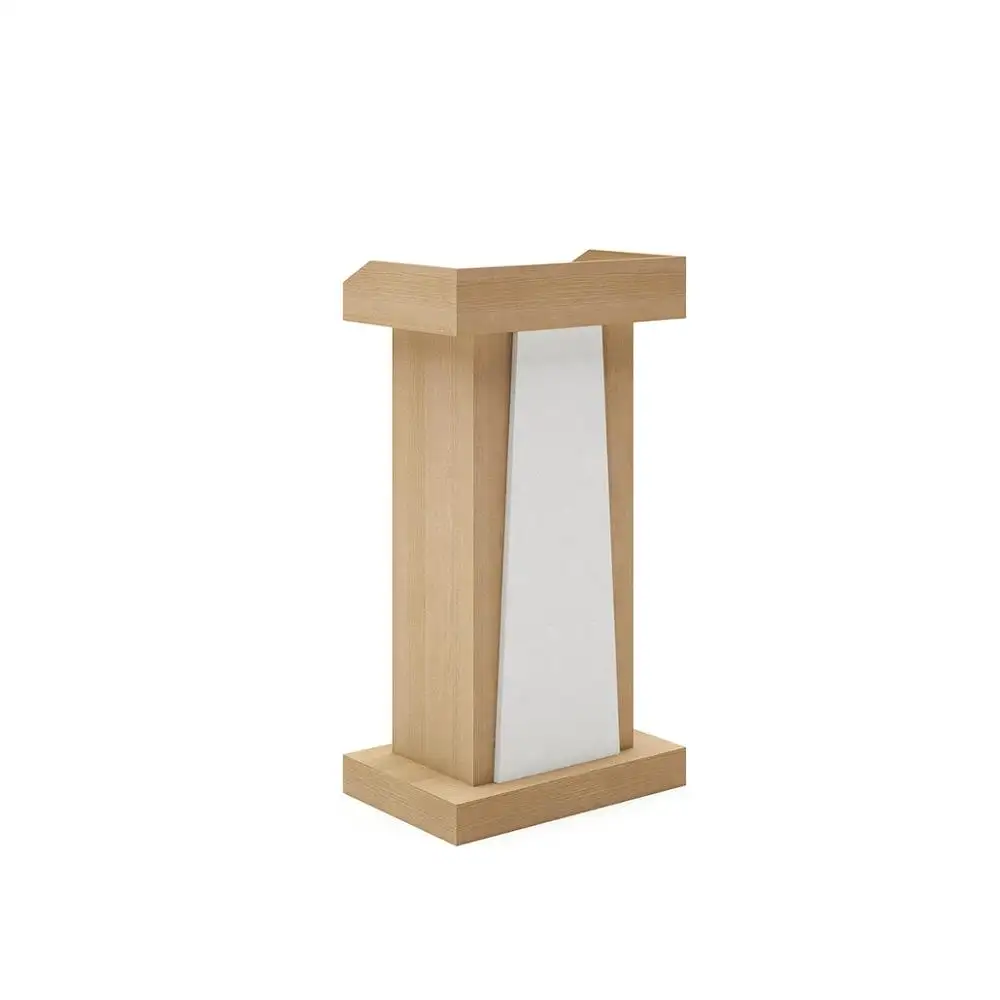 व्यासपीठ आधुनिक नई शैली कस्टम लकड़ी के डिजाइन आकार व्याख्यान मेज चर्च पोडियम