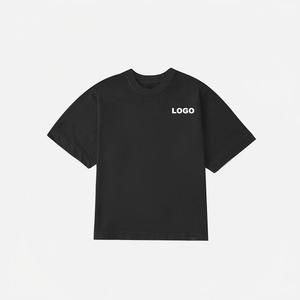 เสื้อยืดโอเวอร์ไซส์ทรงครอป บ็อกซี่ ผ้าคอตตอน 100% หนัก 280-300 กรัม แบบดรอปโชว์เดอร์  สำหรับผู้ชาย สั่งผลิตได้ตามแบบ OEM - Product Image 4