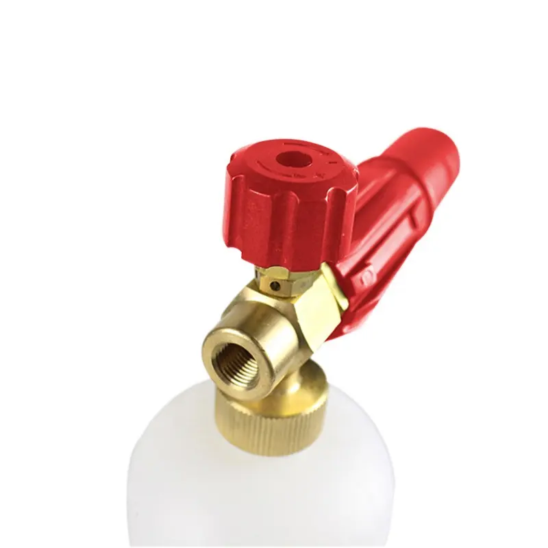 Hot sales Washing Water Brass Foam Sprayer Pot With Five Color Nozzle Combination Suit
