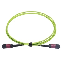 Kabel Patch Fiber Optik MPO ke MPO Densitas Tinggi 2.0mm LSZH 8F 12F 24F OS2 OM3 OM4 OM5 UPC APC Polaritas Male Female A/B/C