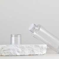 Bouteilles vides pour lotion et tonique, bouchon à double vis, 100ml/120ml/150ml, emballage cosmétique en PET, impression sérigraphique disponible, tailles personnalisées