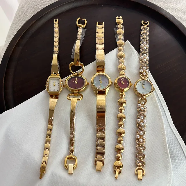 Free Shipping GEDI Golden Women's Watch Exquisite Elegant Waterproof Analog Dress Everyday Wear Ladies Quartz Wristwatch Gift