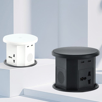 Série de prises intelligentes escamotables modernes haut de gamme avec commande vocale hors ligne, multiprise rétractable dissimulée, pour bureau, personnalisation OEM