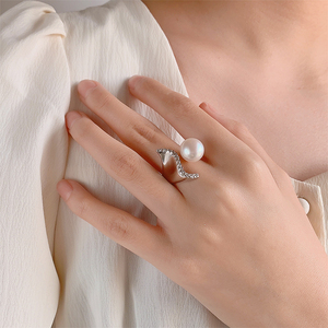 Kammy 11-11.5mm bijoux personnalisés haut de gamme luxe 925 argent perle breloques de mariée pour la fabrication de bijoux femmes bague pour filles - Product Image 2
