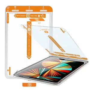 Anti-scratch şok iPad mini hava pro 2022 ekran koruyucu film kolay aplikatör 9h temperli cam kurulum seti