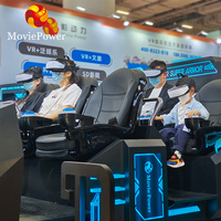 Equipo de Cine de entretenimiento múltiple, máquina de juego de realidad Virtual VR, simulador de VR 9D para interiores, silla de cine con adultos y niños
