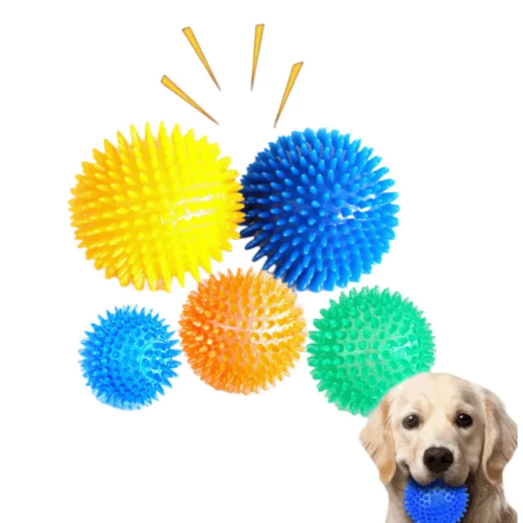 All'ingrosso indistruttibile Pet Dog Pet Ball Pet stridule suono morso cucciolo resistente giocattoli per masticatori aggressivi