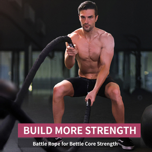 Corde de combat, équipement d'entraînement physique de boxe, corde de 38 mm ou 50 mm, équipement de musculation, matériau en nylon - Product Image 4