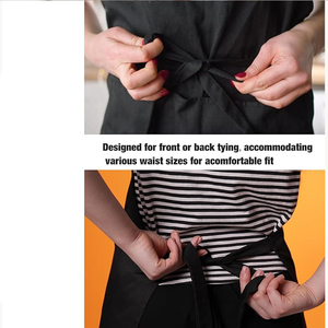 Tablier de cuisine personnalisé avec logo, vente chaude, imperméable, sangle réglable, tabliers de chef avec poches, pour lave-vaisselle, serveur, <span class=keywords><strong>serveuse</strong></span> - Product Image 5