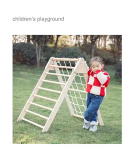 Escalera de madera Montessori para niños, parque infantil, tobogán de juegos, escalada en roca, Centro de Actividades divertido, 2022