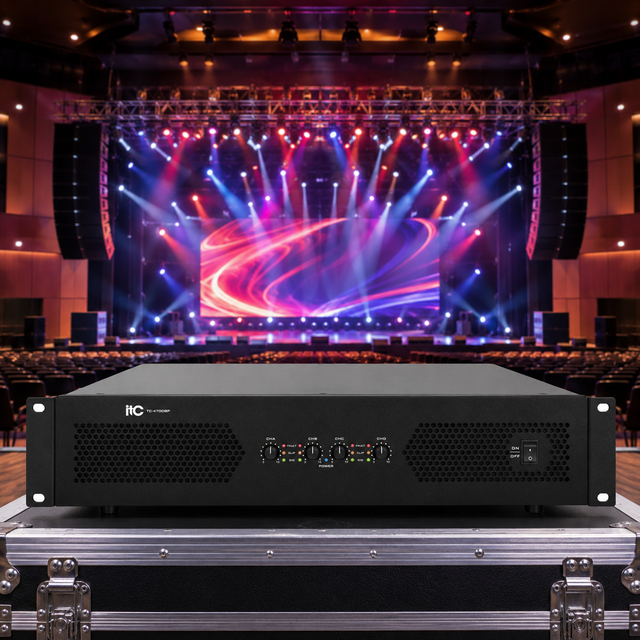 Lightweight 2U 8Ω 4Ω 2000w Digital Power Amplifier Portable Power Amplifier Class D Amplifier for Touring Performances