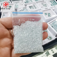 Moissanite Redleaf Sunshine Light Melee en vrac, tailles 0.7mm, 1mm, 2mm, 2.9mm, VVS, taille cœur et flèche, taille ronde, gemmes de moissanite traitées thermiquement