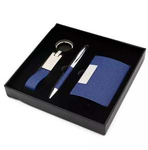 <b>Best</b> Selling Items Custom Color Business <b>Card</b> Box Keychain Pen Series Set for Office Corporate Welcome Birthday Gifts for <b>Men</b> - Product Image 1