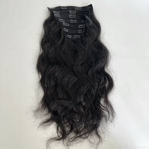 Vente chaude produits de haute qualité 100% clip vietnamien dans les extensions de cheveux avec prix de gros pas de perte pas d'enchevêtrement - Product Image 2