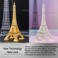 Piececool Moderna Torre Eiffel Puzzle 3D in Metallo Kit Modello Architettonico Fai-da-Te Edificio Iconico da Collezione Regalo per Adulti