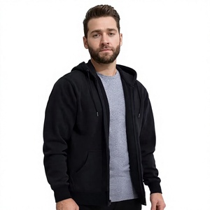 Sudaderas con Capucha de Punto Casual con Cierre de Cremallera, 100% Algodón, de Alta Calidad, Tendencia Otoñal, Color Personalizable, Diseños de Logotipo Bordados - Product Image 4