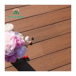 Berserk anti slip superfície casa decorativa villa hotel wpc deck de madeira baixo preço soild oco wpc decking piso