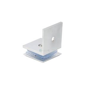 Accessoires de salle de bain Fixation murale robuste <span class=keywords><strong>pour</strong></span> écran de douche en verre Pince d'angle carrée <span class=keywords><strong>pour</strong></span> verre - Product Image 5