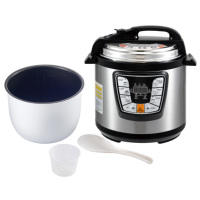 Cuisinière électrique à pression multifonctionnelle numérique intelligente en acier inoxydable OEM 6L 220-240V 1000W, classe A+ écoénergétique, pour la maison