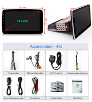 Lecteur multimédia vidéo Bluetooth pour voiture Android universel 1 Ding 9,10 pouces, lecteur DVD de voiture rotatif à 360 degrés, CarPlay sans fil, Android Auto