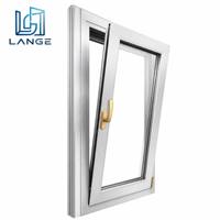 Fenêtre en aluminium à cadre fin de 9,5 mm, à ouverture latérale vers l'intérieur, inclinable et pivotante, insonorisée, à rupture de pont thermique, pour villa de luxe