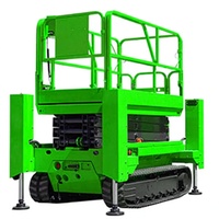 Çin Ağır Hizmet Tipi Elektrikli Mobil Makaslı Platform Paletli Kendinden Tahrikli Havadan Çalışma Platformu 4m 6m 8m 12m 18m 20m Yüksekliklerde