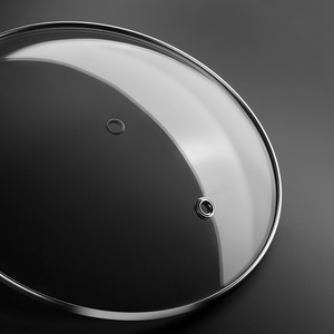 Bộ nồi chảo chống dính bằng thép không gỉ với nắp kính tròn kiểu C, gồm các bộ phận nồi và chảo - Product Image 2