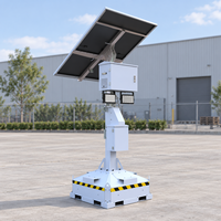 Tour d'éclairage solaire 32000 lms avec panneau 490W, alimentation CC, opération 24/7, prête à l'emploi pour l'éclairage de secours en cas de catastrophe