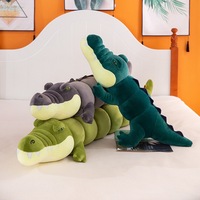 Coussins en peluche super doux en forme de crocodile, rembourrés en coton PP, poupées anime brodées pour le soulagement du stress, unisexe, tous âges, idéal pour les anniversaires