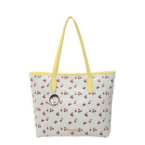 Nouveau style été 2026 : Sac fourre-tout <span class=keywords><strong>en</strong></span> PU cerise pour filles, imprimé texturé, à double bandoulière, tendance pour femmes - Product Image 4