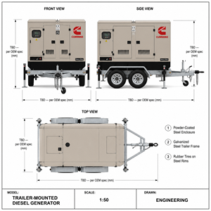 Générateur diesel silencieux triphasé Cummins 500 kVA 300 kVA 200 kVA 150 kVA 100 kVA, refroidissement par eau, pour une production d'électricité de secours efficace - Product Image 6