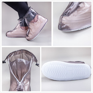 Couvre-chaussures de pluie en plastique pour le cyclisme en plein air, couvre-chaussures pour la pluie, vente chaude, PVC réutilisable, haute qualité, imperméable, botte de cheville - Product Image 2