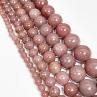 En gros Naturel UN Grade Violet Quartzite Perles pour la Fabrication De Bijoux Rond Violet Quartzite Pierres Précieuses Perles