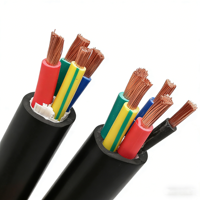 Kabel Fleksibel RVV Multi-core Berisolasi PVC Kabel Listrik 2/3/4/5 Inti untuk Peralatan Rumah Tangga