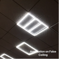 Cadre de panneau lumineux Led, plafonnier de maison 595 Edgelit universel 54w, lumières de Grille