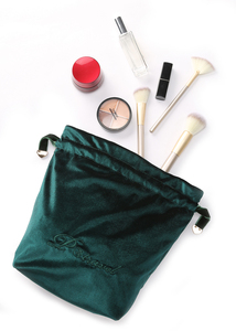 Lady Cosmetic <strong>Bags</strong> Personalized <strong>Makeup</strong> <strong>Bag</strong> Custom Velvet <strong>Drawstring</strong> Pouch <strong>Bag</strong> - Product Image 4