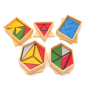 Matériels Montessori, <span class=keywords><strong>triangles</strong></span> constructeurs, jouets de puzzle en bois Montessori, corps géométriques, <span class=keywords><strong>triangles</strong></span> constructeurs Montessori - Product Image 1